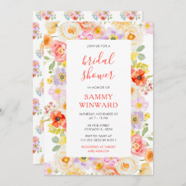 Spring Blossoms Wildflowers Vrijgezellenfeest Kaart