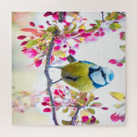 Spring Blue Bird Legpuzzel (Horizontaal)