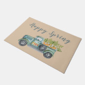 Spring  Blue Green Truck Deurmat (Schuin)