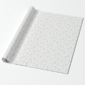 Spring Blue Wildflower Cadeaupapier (Uitgerold)