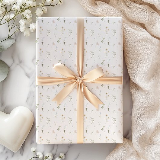 Spring Blue Wildflower Cadeaupapier