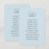 Spring blue zacht eenvoudig zittend baby shower kaart (Voorkant / Achterkant)