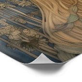 Spring Bluebell Bloemenmeisje Art Print (Hoek)