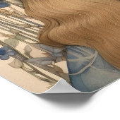 Spring Bluebell Bloemenmeisje Art Print (Hoek)