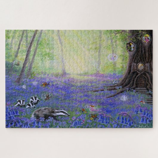 Spring Bluebell Fairy Legpuzzel (Horizontaal)