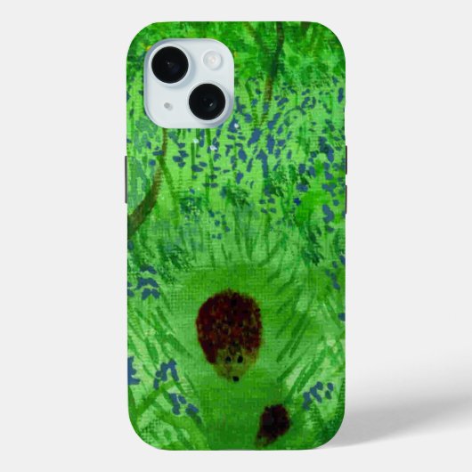 Spring Bluebell Wood Hedégels Case-Mate iPhone Case (Achterkant)