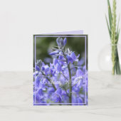 Spring Bluebells na de regen verjaardag Kaart (Voorkant)