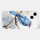 Spring Bluebird in de bloeiende boom Case-Mate iPhone Case (Achterkant (horizontaal))