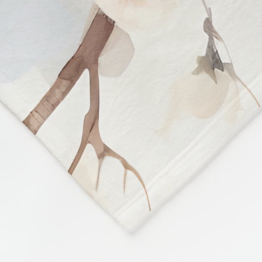 Spring Bluebird in de bloeiende boom Fleece Deken (Hoek)