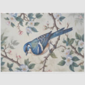 Spring Bluebird Ontwerp Decoupage Tissuepapier (Voorkant)