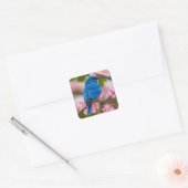 Spring Bluebird Vierkante Sticker (Envelop)