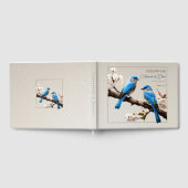 Spring Bluebirds Bruiloft Gastenboek (Volledig)