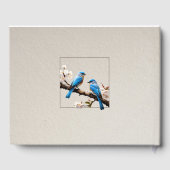 Spring Bluebirds Bruiloft Gastenboek (Achterkant)