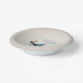 Spring Bluebirds Bruiloft Papieren Kommen (Gebogen)