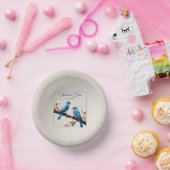 Spring Bluebirds Bruiloft Papieren Kommen (Feest)