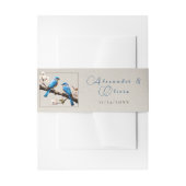 Spring Bluebirds Bruiloft Uitnodigingen Wikkel (Voorkant Voorbeeld)