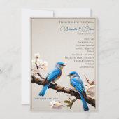 Spring Bluebirds Trouwprogramma (Voorkant)