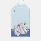 Spring Blues Bloemen  cadeau Labels Cadeaulabel (Voorkant)