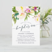 Spring Blush | Baptisme-uitnodiging Kaart (Staand voorkant)