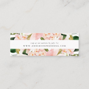 Spring Blush Bloemen Bruiloft RSVP Kaarten Mini Visitekaartje