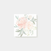 Spring Blush en Peach Waterverf Floral Post-it® Notes (Voorkant)