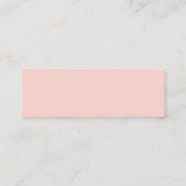 Spring Blush Floral Bridal Registry Invoegen Kaart Mini Visitekaartje (Achterkant)