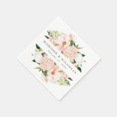 Spring Blush Floral Personalized Wedding Servet (Hoek)