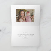 Spring Blush Floral Photo Kaart (Binnen)