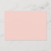 Spring Blush Floral Wedding Hotel Accommodaties Informatiekaartje (Achterkant)