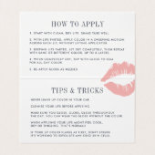 Spring Blush Lip Product Distributeur Tips & Trick Visitekaartje (Binnenkant ongevouwen)