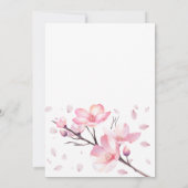 Spring Blush Roze Kersenbloesem Sakura Verjaardag Kaart (Achterkant)