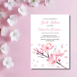 Spring Blush Roze Kersenbloesem Sakura Verjaardag Kaart