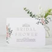 Spring Blush Rozen afgerond Vrijgezellenfeest Kaart (Staand voorkant)