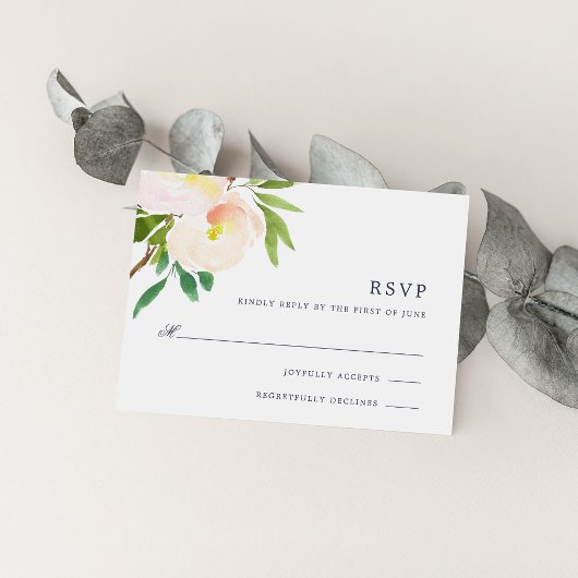 Spring Blush RSVP-kaart RSVP Kaartje