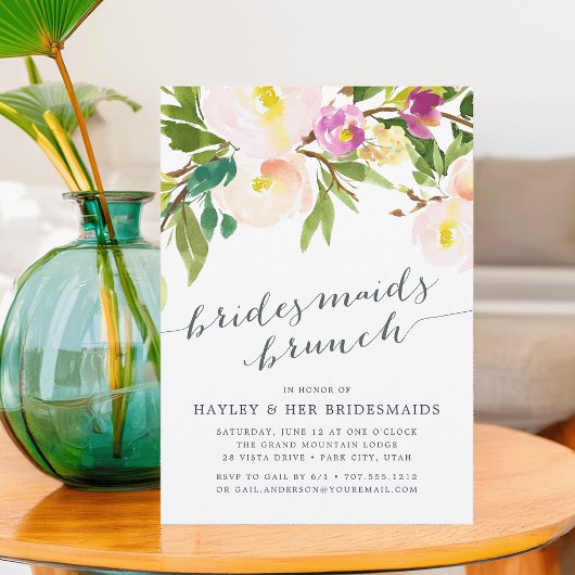 Spring Blush | Uitnodiging van Bridesmaids Brunch