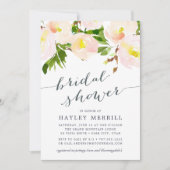 Spring Blush | Waterverf Bridal Shower Invitation Kaart (Voorkant)
