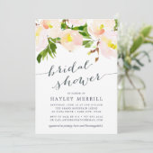 Spring Blush | Waterverf Bridal Shower Invitation Kaart (Staand voorkant)