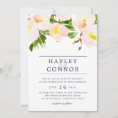 Spring Blush Waterverf Floral bruiloft uitnodiging (Voorkant)