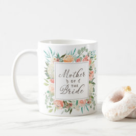 Spring Blush Waterverf Floral Moeder van de Bride Koffiemok