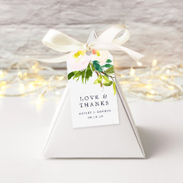 Spring Blush Wedding Bedankt Cadeaulabel