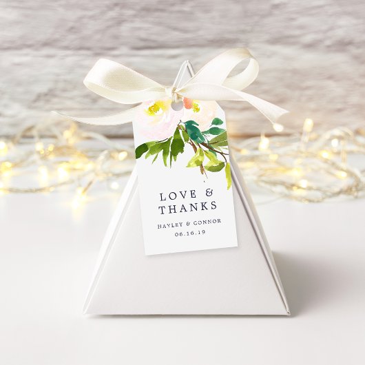 Spring Blush Wedding Bedankt Cadeaulabel