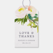 Spring Blush Wedding Bedankt Cadeaulabel (Voorkant)
