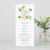 Spring Blush Wedding Ceremony Programma Programmakaart (Staand voorkant)