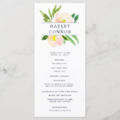 Spring Blush Wedding Ceremony Programma Programmakaart (Voorkant)