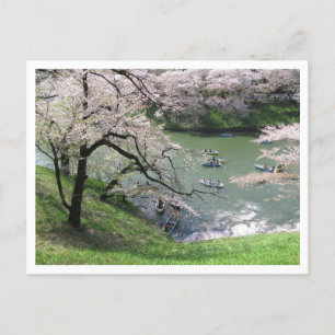 Spring Boating: Chidorigafuchi, Tokio Briefkaart