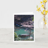 Spring Boating in Arashiyama, Kyoto, Japan Kaart (Gele Bloem)