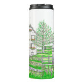 Spring Boerderij Thermische Tumbler Thermosbeker (Achterkant)
