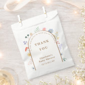 Spring Boho Arch Wildflower Bloemen Baby shower Bedankzakje (Geknipt)
