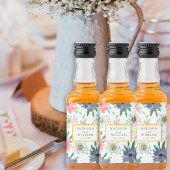 Spring Boho Chic Groen Wildflower bruiloft gunst Likeurfles Etiket