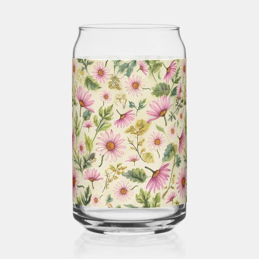 Spring Boho Floral Blikvorm Glas (Voorkant)